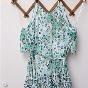 Anthropologie floral maxi dress